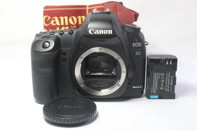 [AS IS] Canon EOS 5D Mark II 21.1MP Digital SLR Camera Black Body From Japan