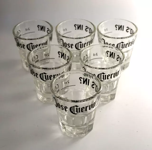 Cuervo Tequila Schnapsgläser 6er Set Shotgläser Kurze 2cl Bar Kneipe Gastro NEU