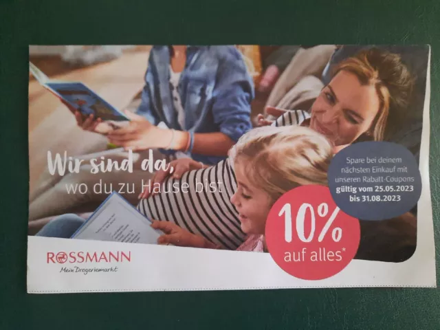 Rossmann 10% buoni coupon 6 pezzi • validi fino al 31.08.2023