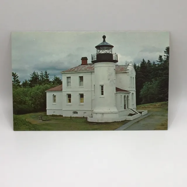 Fort Casey Lighthouse Washington State Vintage Postcard