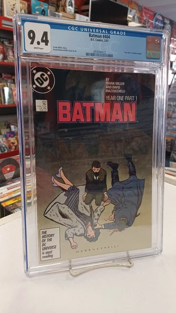 BATMAN #404 (DC, 1987) CGC Graded 9.4 ~ FRANK MILLER ~ YEAR ONE ~ White Pages
