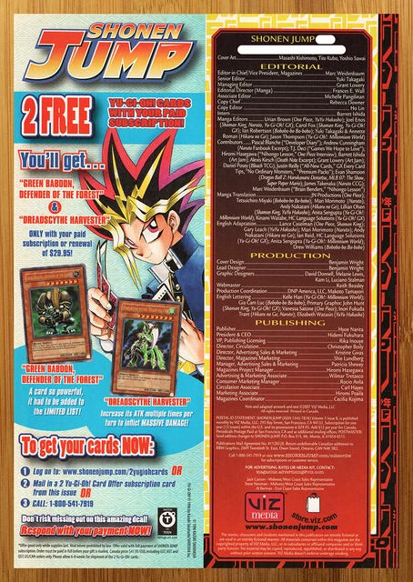 2007 SHONEN JUMP Yu-Gi-Oh! Trading Cards Print Ad/Poster Official TCG ...