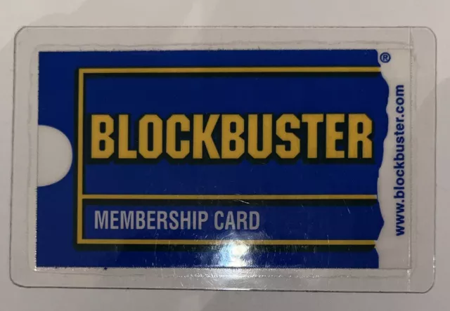 Vintage Blockbuster Video Membership Card Laminated 2005 Houston TX