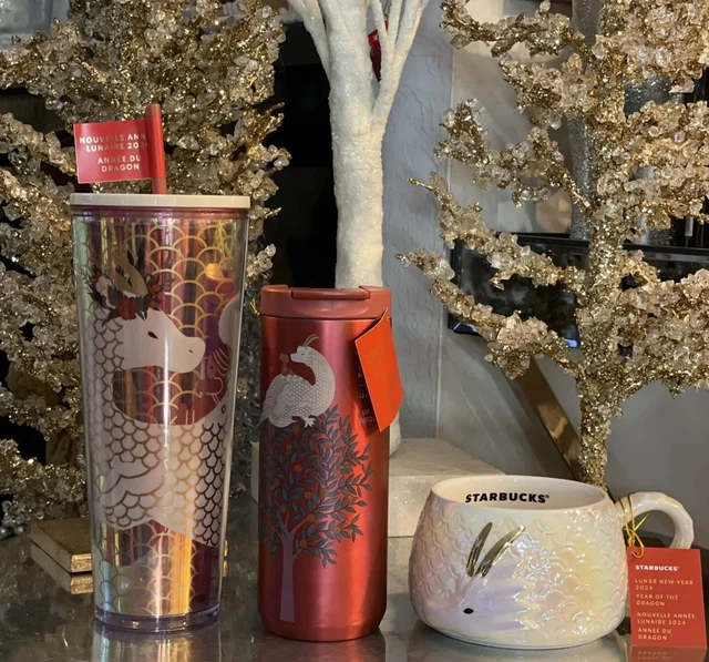 STARBUCKS 2024 LUNAR New Year of the Dragon Full Set 12oz 14oz 24oz