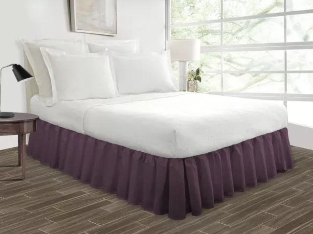 Beautiful Ruffled Bed skirt | 16 & 21 Inch drop | Soft Microfiber | King, Queen