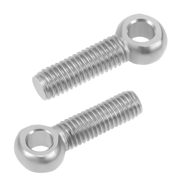 4pcs Boulon à œil anneau levage M8 x 30mm acier inoxydable 304 filetage