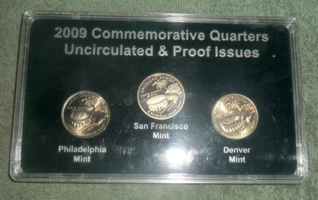 JB RFM 76658 2009 Commemorative Quarters Uncirculated & Proof Issues