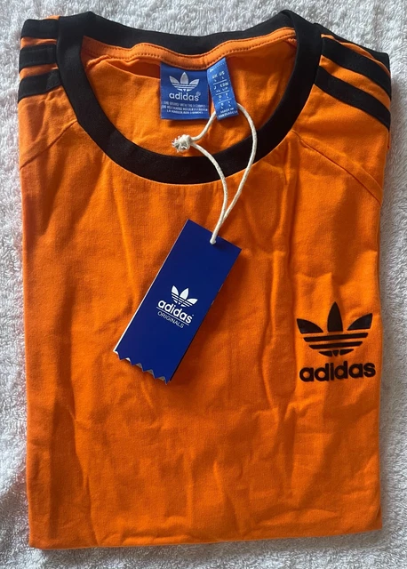 MEN S ADIDAS Originals Short Sleeve T Shirt Crew Neck Three Stripe M Xxl 13.98 PicClick UK