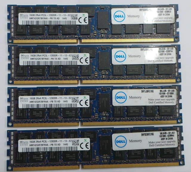 Barrette Mémoire RAM Hynix 16Go DDR3 1600MHz ECC - Pour Serveur Fujitsu Primergy TX2540 M1