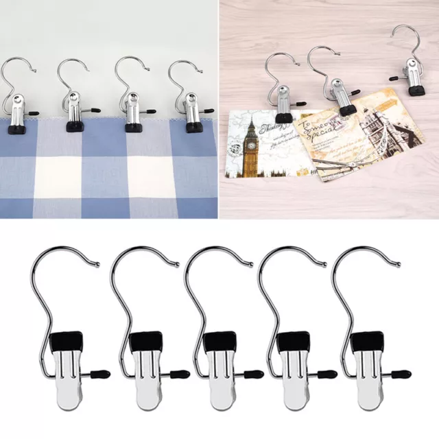 10PC Laundry Metal Hook Clothes Pin Boot Shoes Hangers Clip Useful Hold new