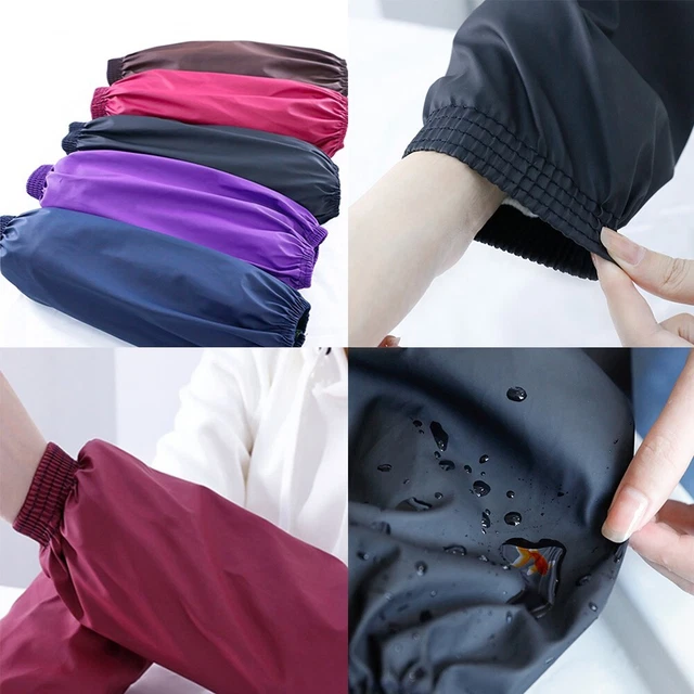 Mangas sobremangas para mujer tareas domésticas a prueba de aceite mangas impermeables 1 par
