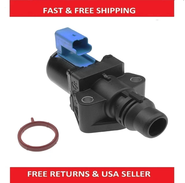 Heater Control Valve Electric Radiator Black Steel For 13-16 Ford Escape L4 1.6L