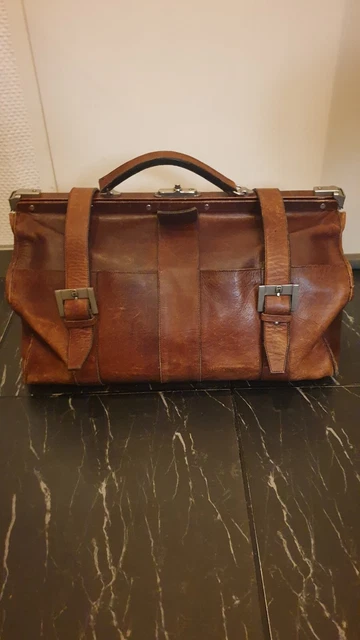 Vintage Etienne Aigner, Arzttasche Doktortasche aus Leder 2 Tage Reise