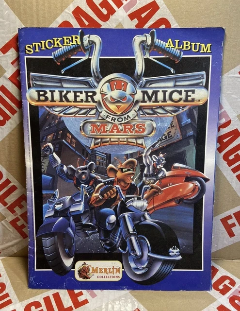MERLIN BIKER MICE From Mars Rare Sticker Album 41 Stickers Inserted £34 ...
