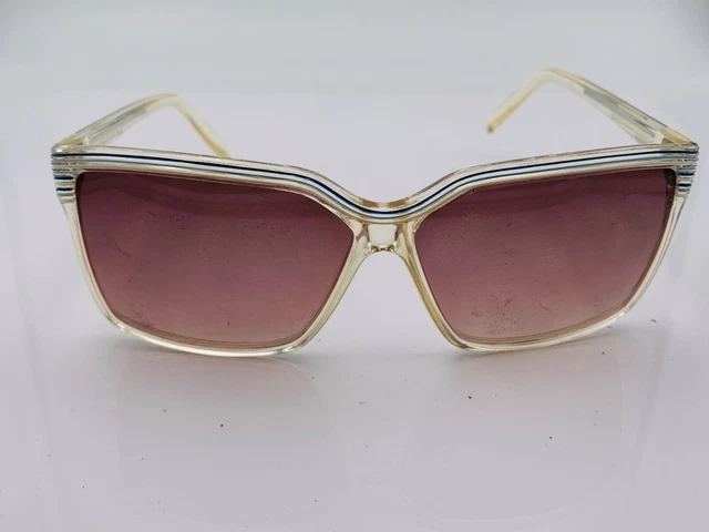 Vintage 80s Jaclyn Smith? France Sunglasses Ombre Oversized FRAMES ONLY s-l400.jpg main image 2