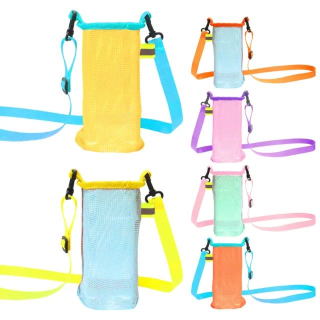 Water Bottle Protective Pouch Nylon Mesh Bag Universal Milk Tea Cup Holder Cover