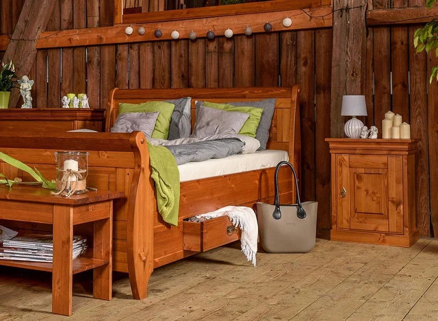Luxe Lit 2x Table de Chevet 3tlg. Set Lits Lit Chambre à Coucher Hôtel Ehe Neuf
