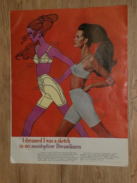 Magazine Ad*- 1968 - Maidenform Bras