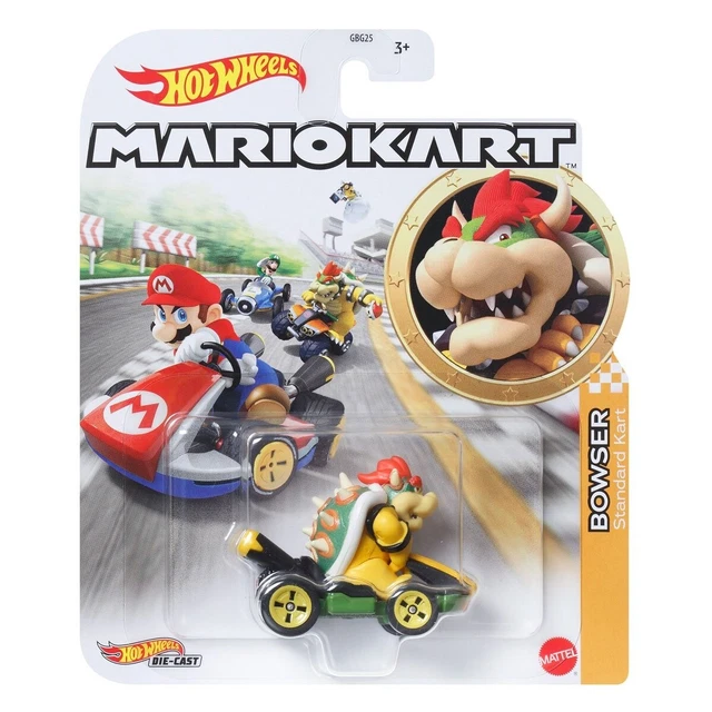 Hot Wheels Mario Kart - Voiture 1/64 Tanooki Mario Bumble V - Métal, Collection Character Cars