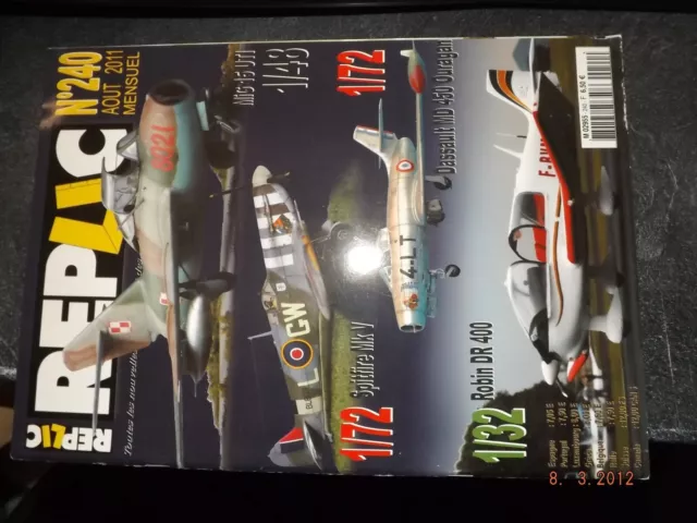 GC revue Replic n°240 Mig 15 UTI / Spitfire Mk V / MD 450 Ouragan / Robin DR 400