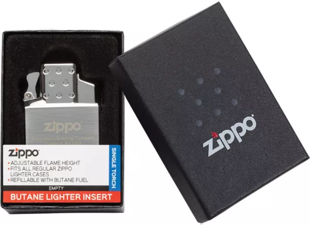 Original Zippo Butane Single Jet Flame Lighter Insert Flip Top * New *