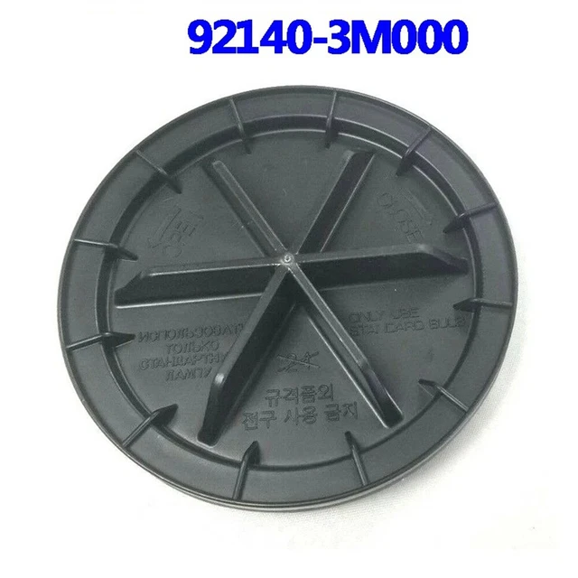BLACK HEADLIGHT DUST Cover Waterproof 92140-3M000 For Hyundai Elantra ...