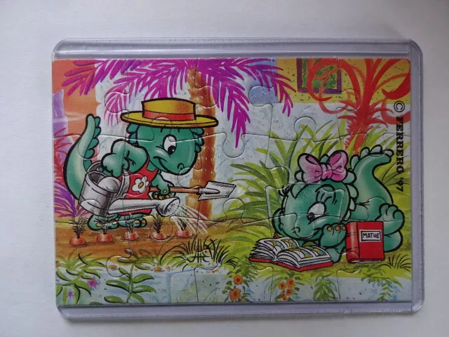 1997 " Puzzle " Dapsy Dino Family Serie / Oben Rechts + BPZ