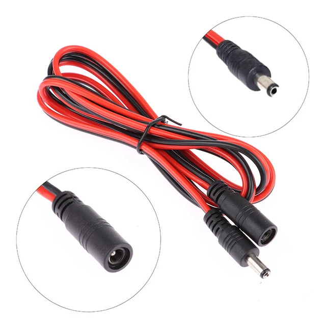 Cavo connettore 16 AWG DC 5,5 x 2,1 mm cavo prolunga alimentazione 12 V 1,5 m-DB