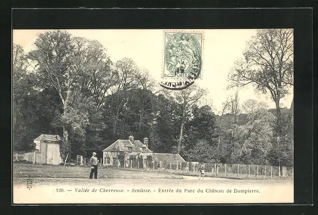 CPA Senlisse, entrance to the Parc du Chateau de Dampierre