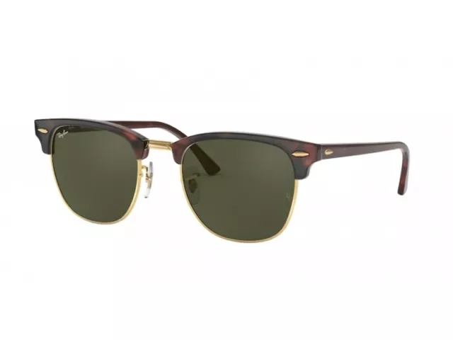 Ray-Ban Lunettes de soleil RB3016F CLUBMASTER  W0366 Havana vert Unisexe