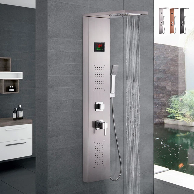 Columna de ducha panel mezclador alcachofa cascada ducha Rapolano