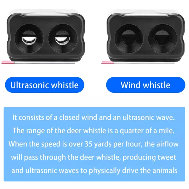 Deer Whistles Wildlife Warning Device Animal Sonic Alert Car Safety Accessory ﹥