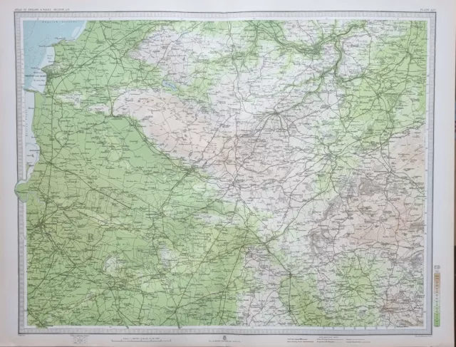1903 Old Map England & Wales Radstock Weston Super Mare Bain Warminster