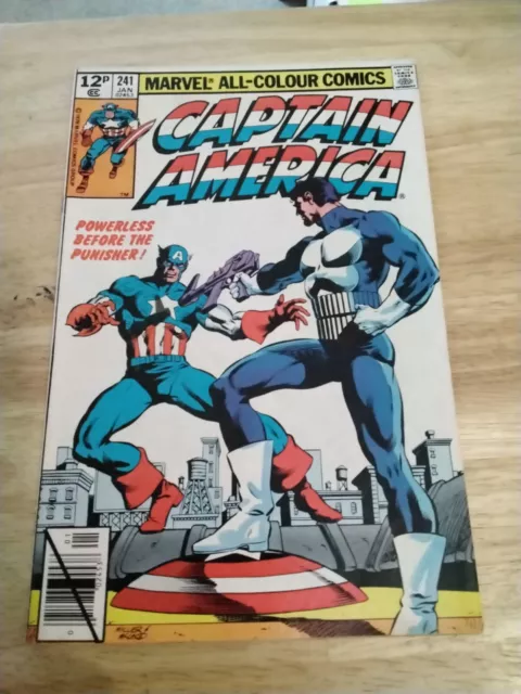 Captain America # 241 : Marvel Comics 1979 : Classic Frank Miller Cover 🔥