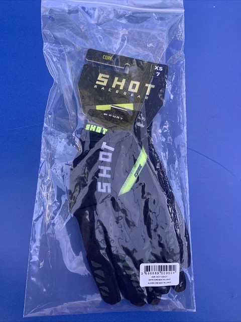 Paire de gants neufs emballage Moto Cross Vtt Bmx Shot taille XS 7