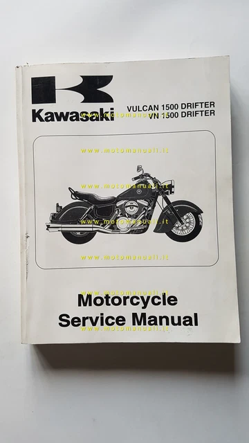 Kawasaki Vulcan 1500 Drifter 1999 manuale officina originale INGLESE shop manual