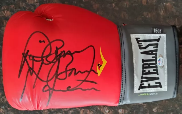 Ray Boom Boom Mancini Autograph Boxing Glove PSA Witnessed COA
