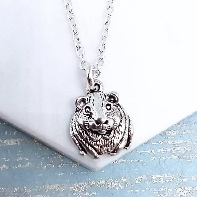 Hamster / Guinea Pig / Gerbil / Chinchilla Pendant Necklace Gift Charm Jewellery