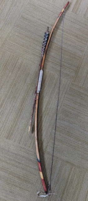 WOW! RARE! Native American Bow Arrow Hand Made Authentic Indian Cherokee Tribe