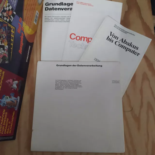 IBM intarsi del 1976 IBM 5100 in tedesco RARO pieghevole molto raro