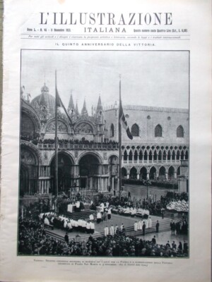 Stampa del 1923 Grande alare da camino in bronzo Scuola di Alessandro Vittoria 
