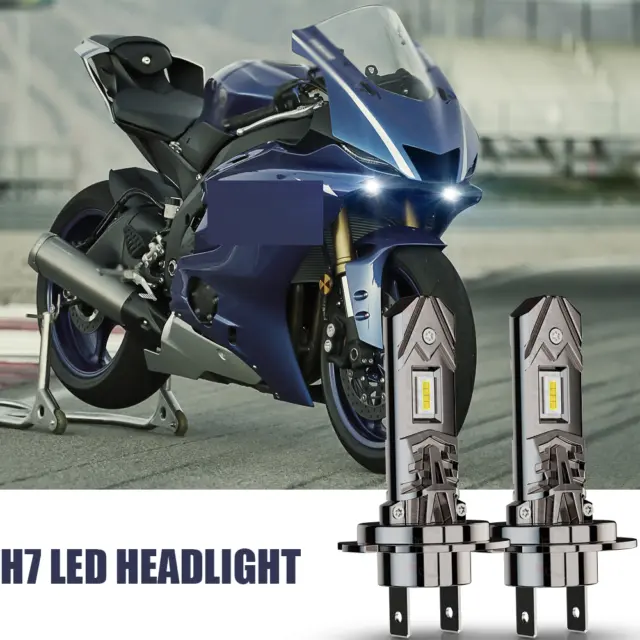 For Honda Silver Wing 600 Motorcycle LED Headlight H7 6000K Bright White BULBS