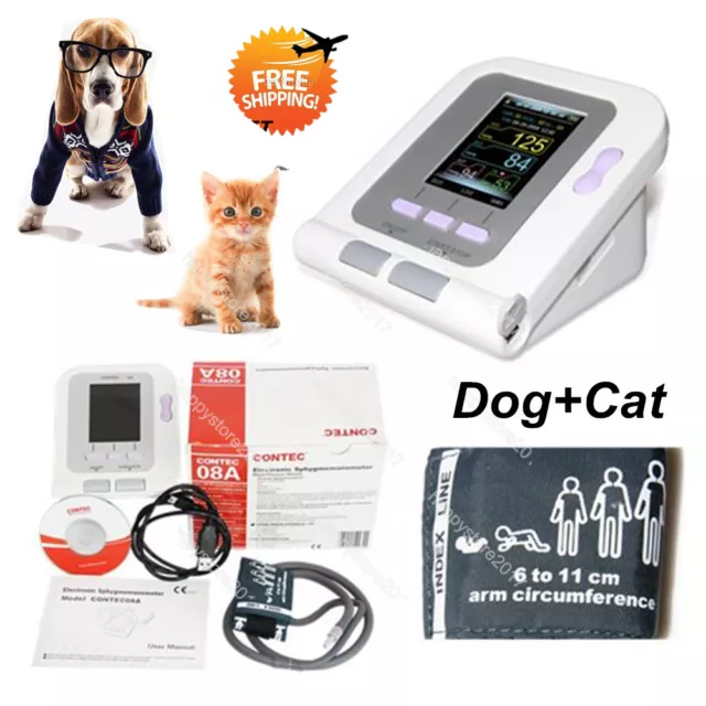 CONTEC08A-VET Digital Blood Pressure Monitor,Veterinary/Vet/Animal NIBP 6-11Cuff