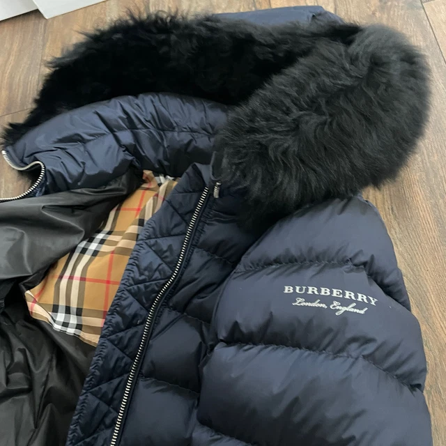 Burberry limehouse long clearance puffer coat