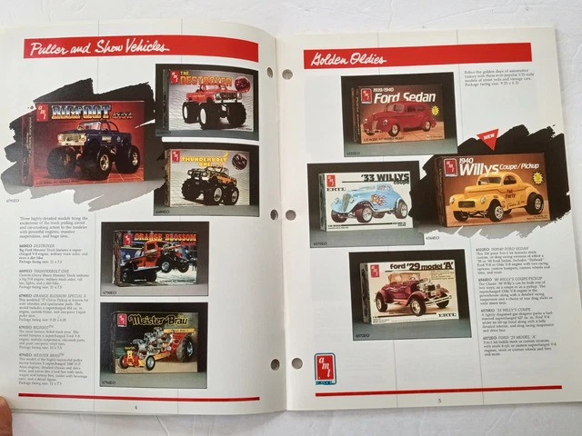 AMT ERTL 1988 Model Kits Catalog STAR TREK, STREET MACHINES, MONSTER ...