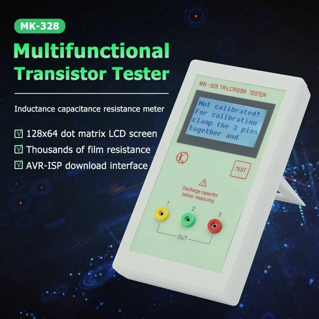Sconosciuto Esr Meter Mk-328 TR Digitale Per LCR Esr Induttanza Resistenza Transistor Tester 12864 LCD Screen - Foto 6