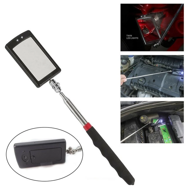 Miroir Télescopique à LED Pour Inspection - Lumière, Extensible - Neuf Rolson