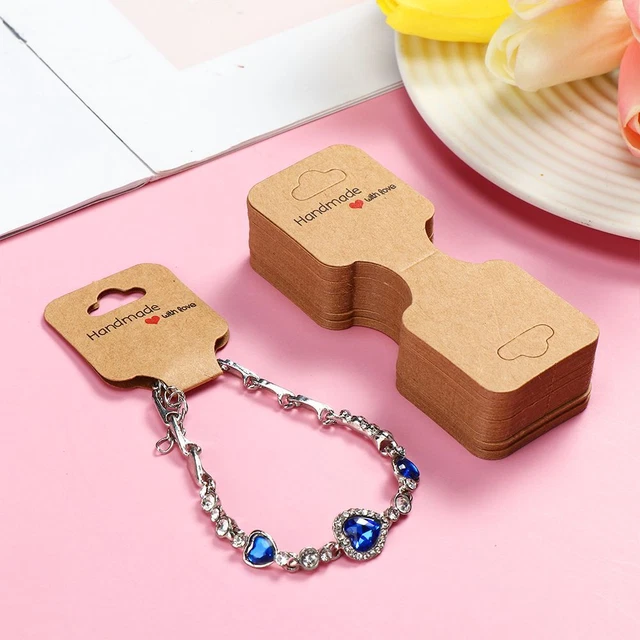 Display Holder Cardboard DIY Package Hanging Blank Tag Jewellery Packing Card