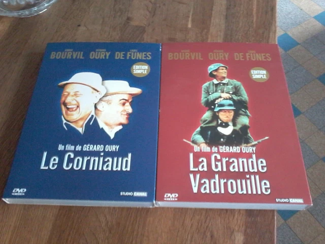 Poster Iconique Bourvil & Louis De Funès Dans Le Corniaud 1965 - Format A3 29,7x42cm Sur Papier Premium 300g/m²