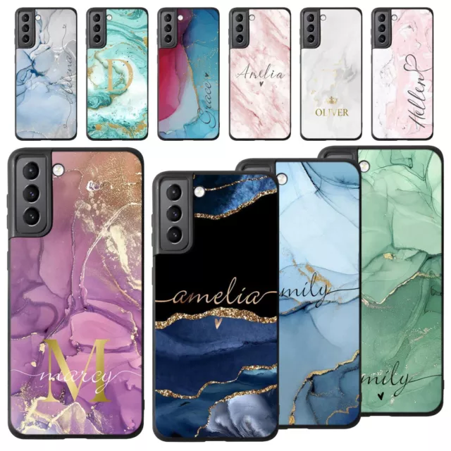 Personalised For Samsung Galaxy A14 A04s A13 A53 Marble Texture Phone Case Cover